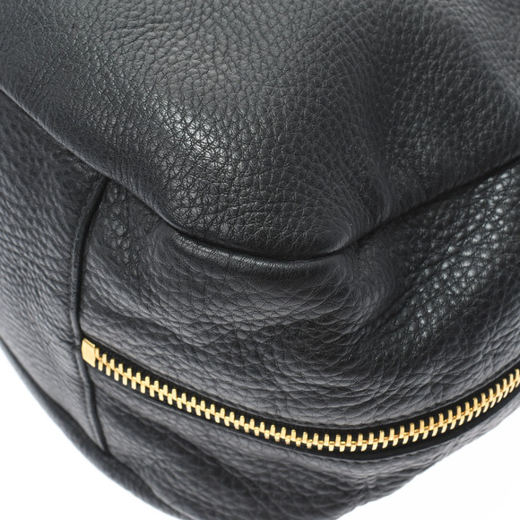 Prada Shoulder Bag Gold Hardware Leather Black - Picture 7 of 10